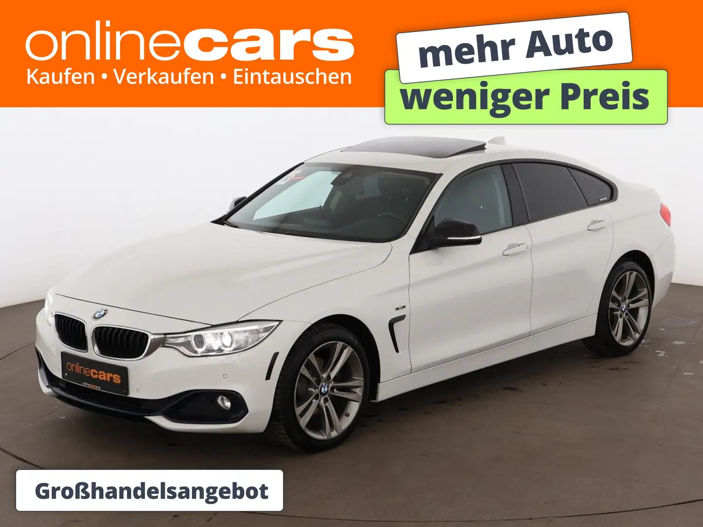 BMW 420 d Gran Coupe xDrive Sport Line Aut XENON SKY Weiß - 1