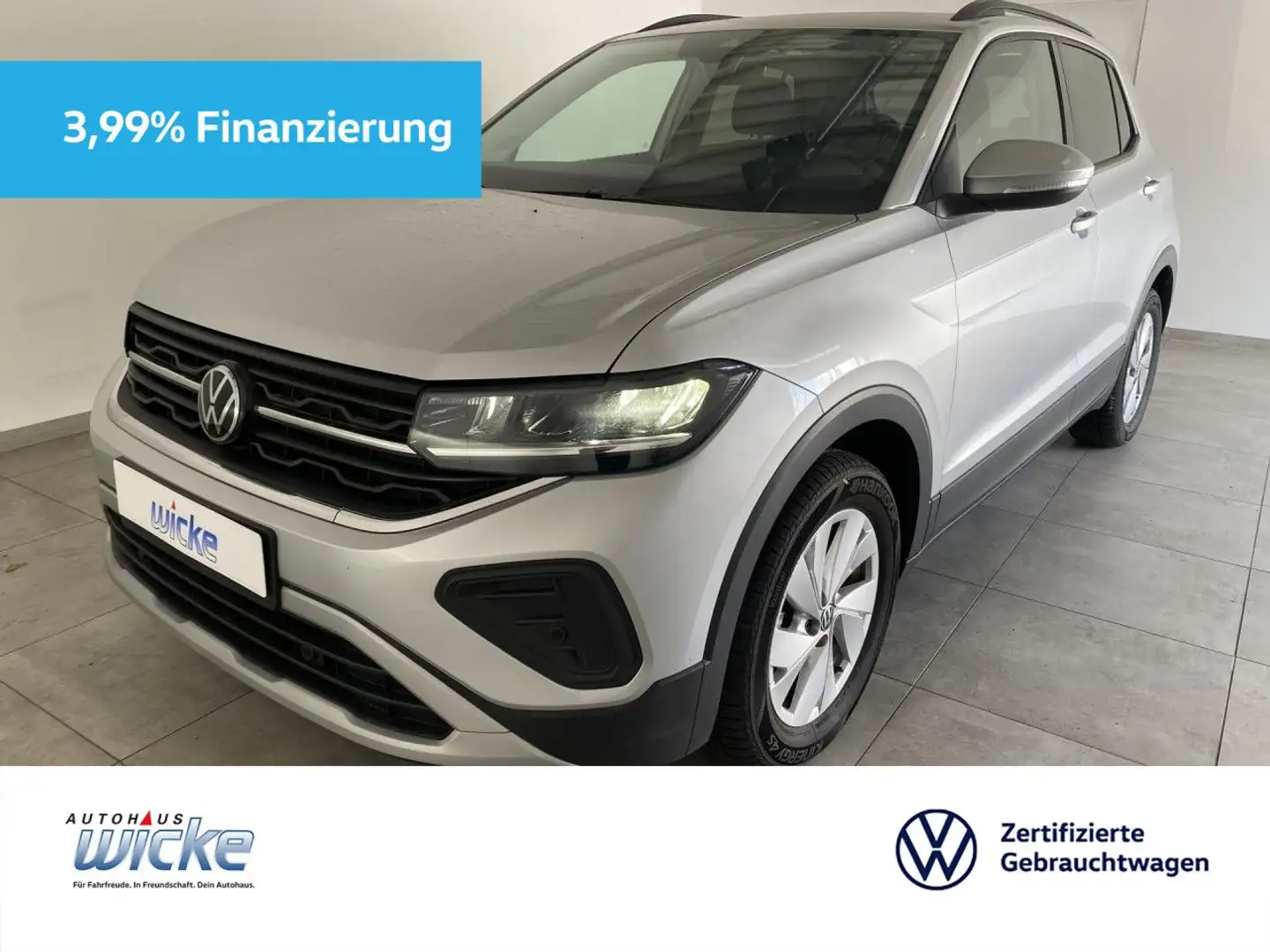 Volkswagen T-Cross 1.0 TSI Life NAVI KLIMA PDC LED KAMERA Silber - 1