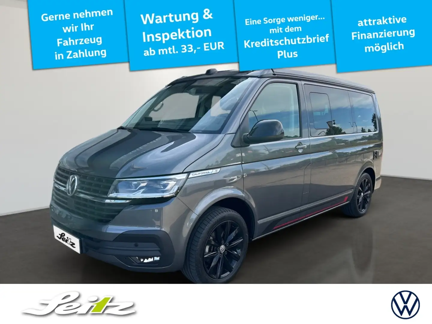 Volkswagen T6.1 California Coast 2.0 TDI KR Edition *AHK*STANDH*LED* Gris - 1