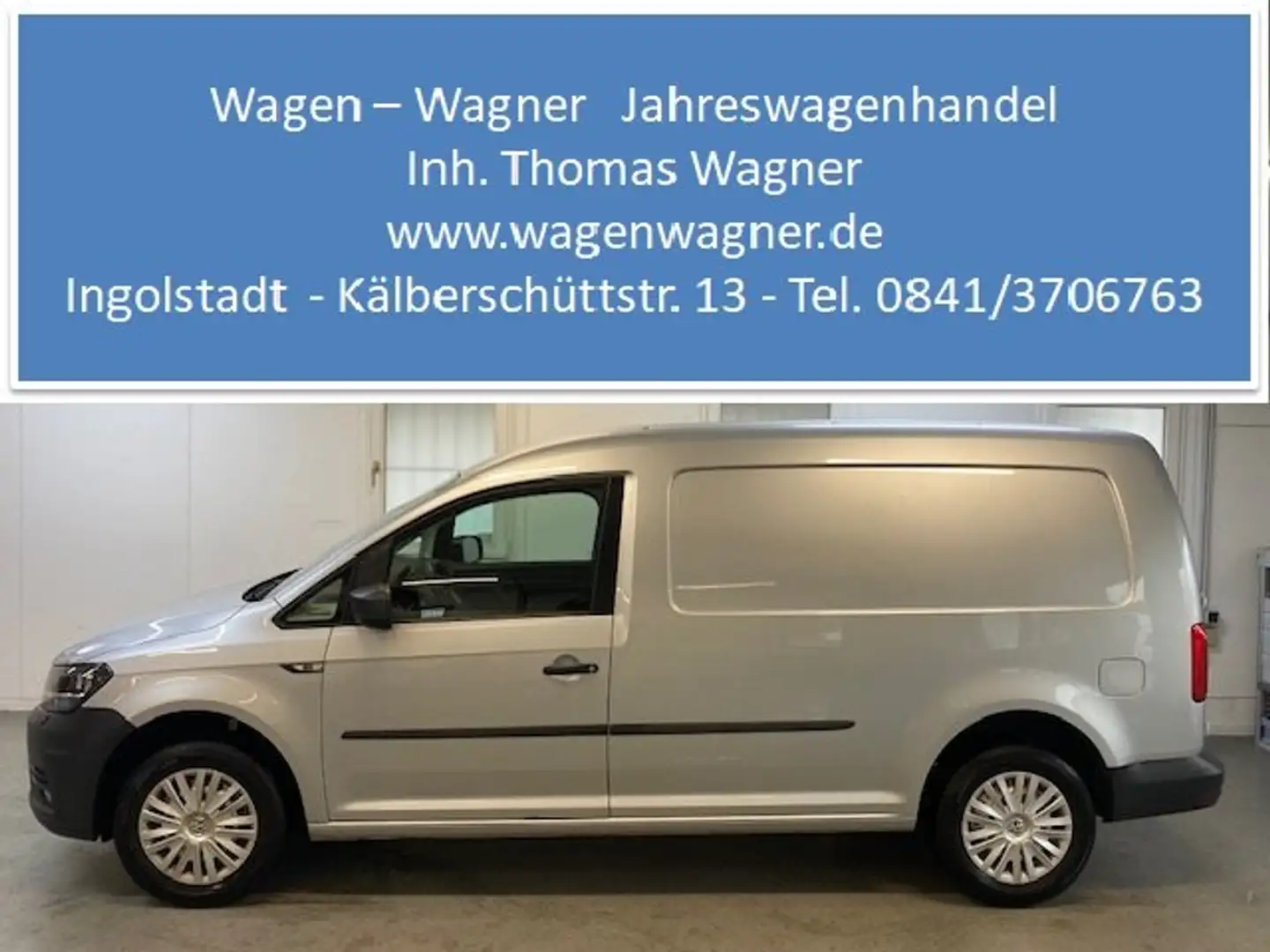 Volkswagen Caddy Maxi Kasten Flex 2.0 TDI 102PS Klima Navi Sitzheiz Argent - 1