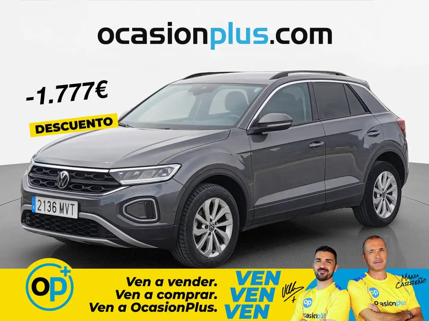 Volkswagen T-Roc 1.0 TSI Life 85kW Gris - 1