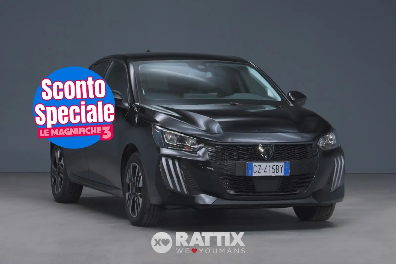 Peugeot 208 1.2 Hybrid 100CV Allure e-DCS6 Nero - 1