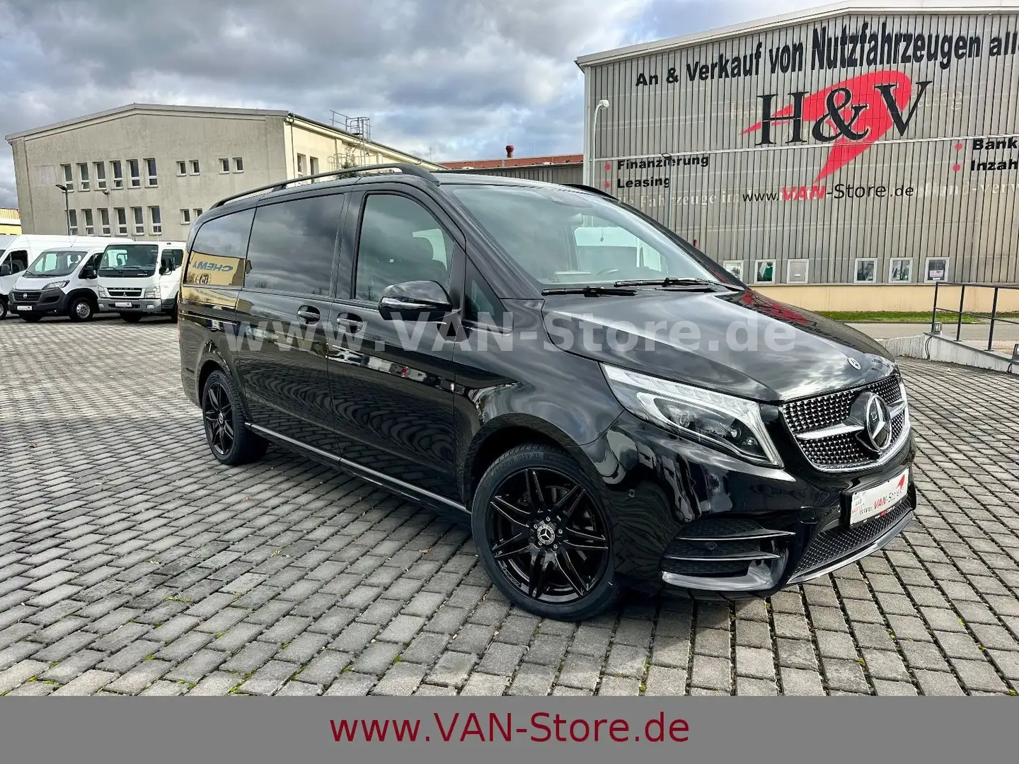 Mercedes-Benz V 250 LANG AMG/AVA ED/NIGHT/AHK/PANODACH Schwarz - 1