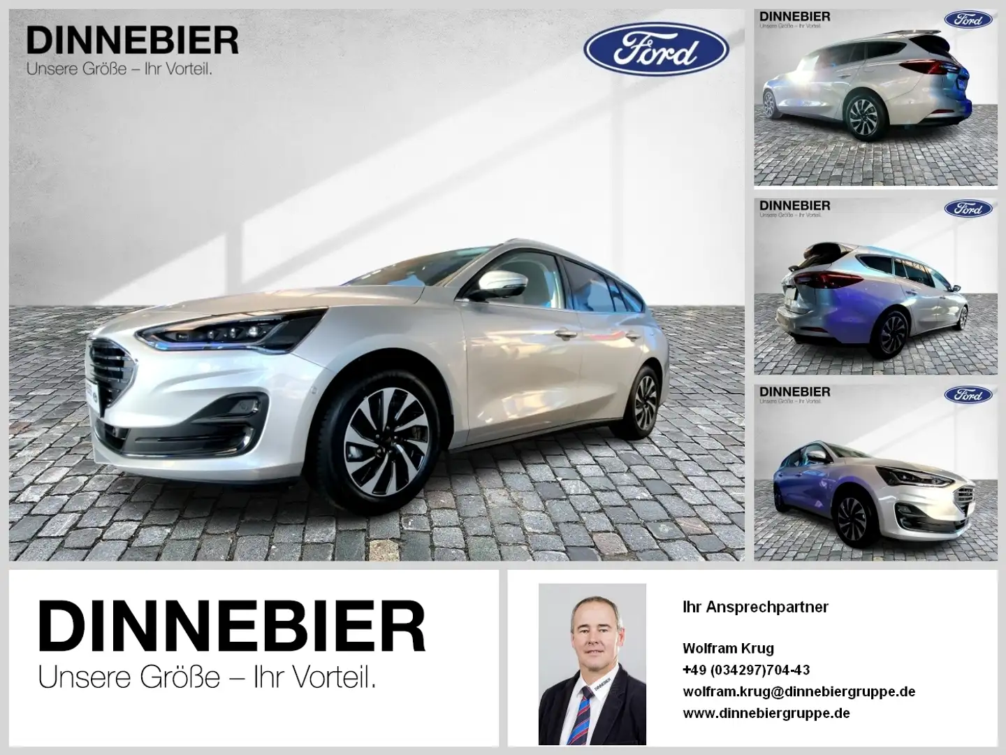 Ford Focus Titanium X LED+Kamera+AHK+Winterpaket Argent - 1