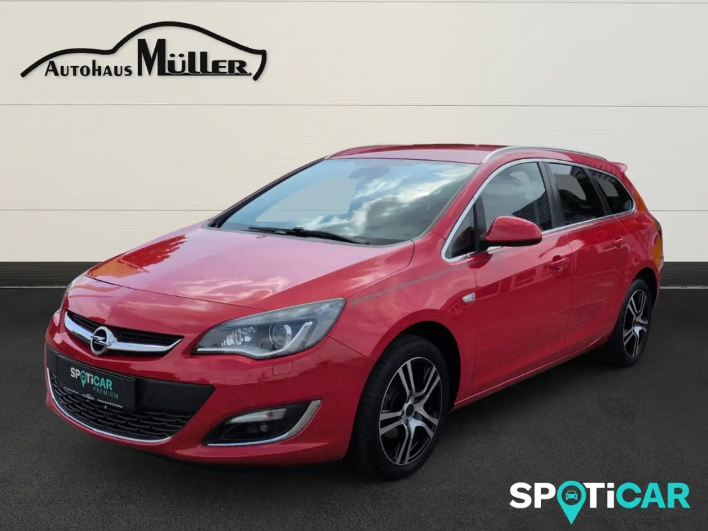 Opel Astra J SpTo Exklusiv 1.4 Turbo AHK XENON Navi SHZ Mehrz Rojo - 1