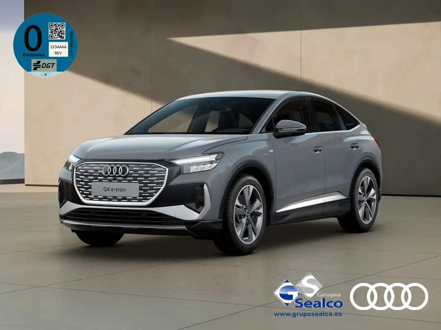 Audi Q4 e-tron Sportback 45 Genuine edition 82KWh Gris - 1