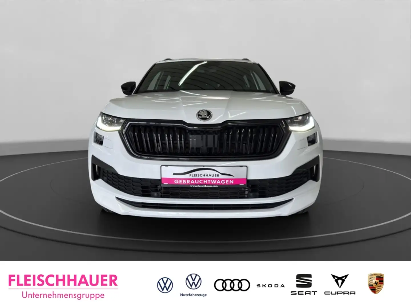 Skoda Kodiaq Sportline 4x4 2.0 TDI EU6d SPO TD147 2.0A7A Weiß - 2