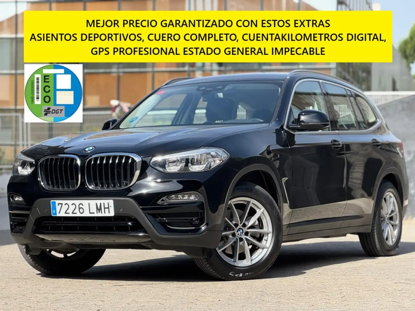BMW X3 xDrive 20dA Zwart - 1
