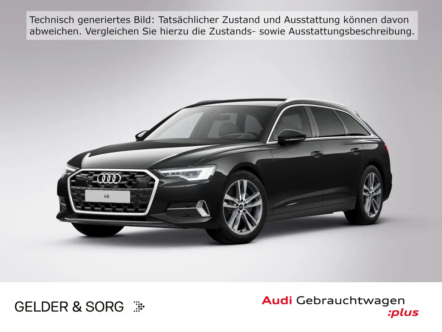 Audi A6 50 TDI quattro AHK*HuD*Matrix*360° Schwarz - 1