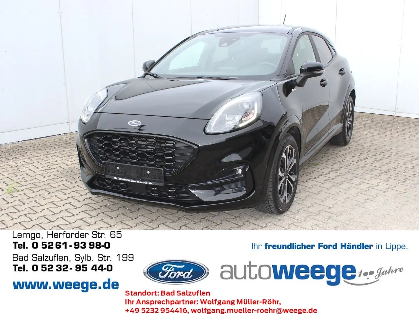 Ford Puma ST-Line 1,0 EcoBoost Mild Hybrid Noir - 1