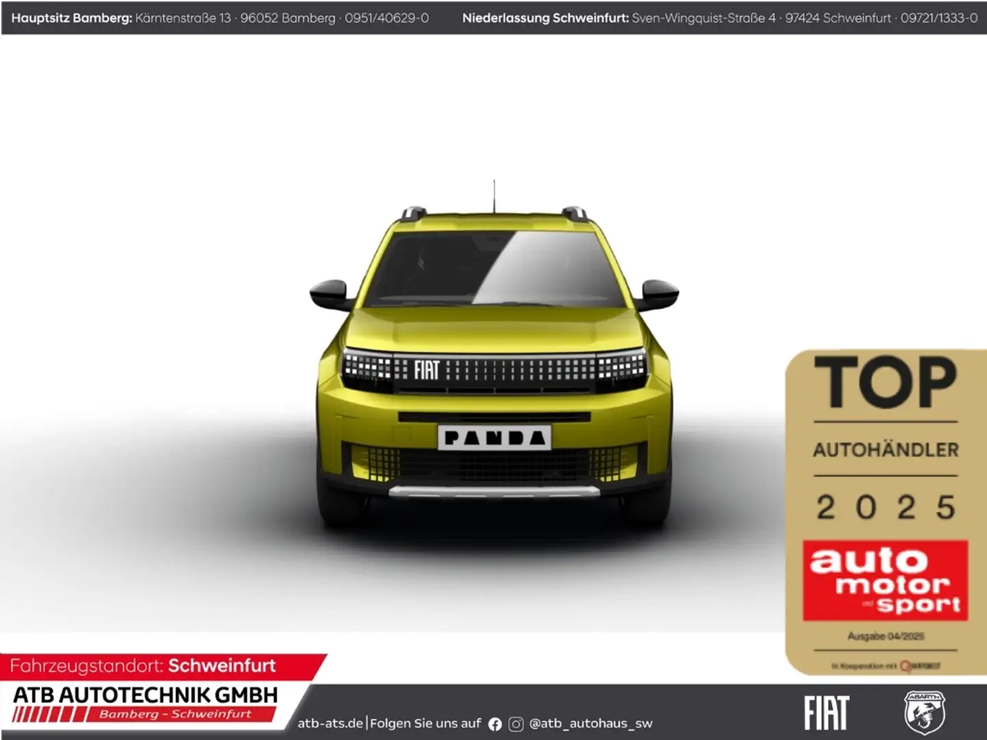 Fiat Grande Panda La Prima Hybrid 1.2 eDCT 101 PS Navi Apple CarPlay Jaune - 1