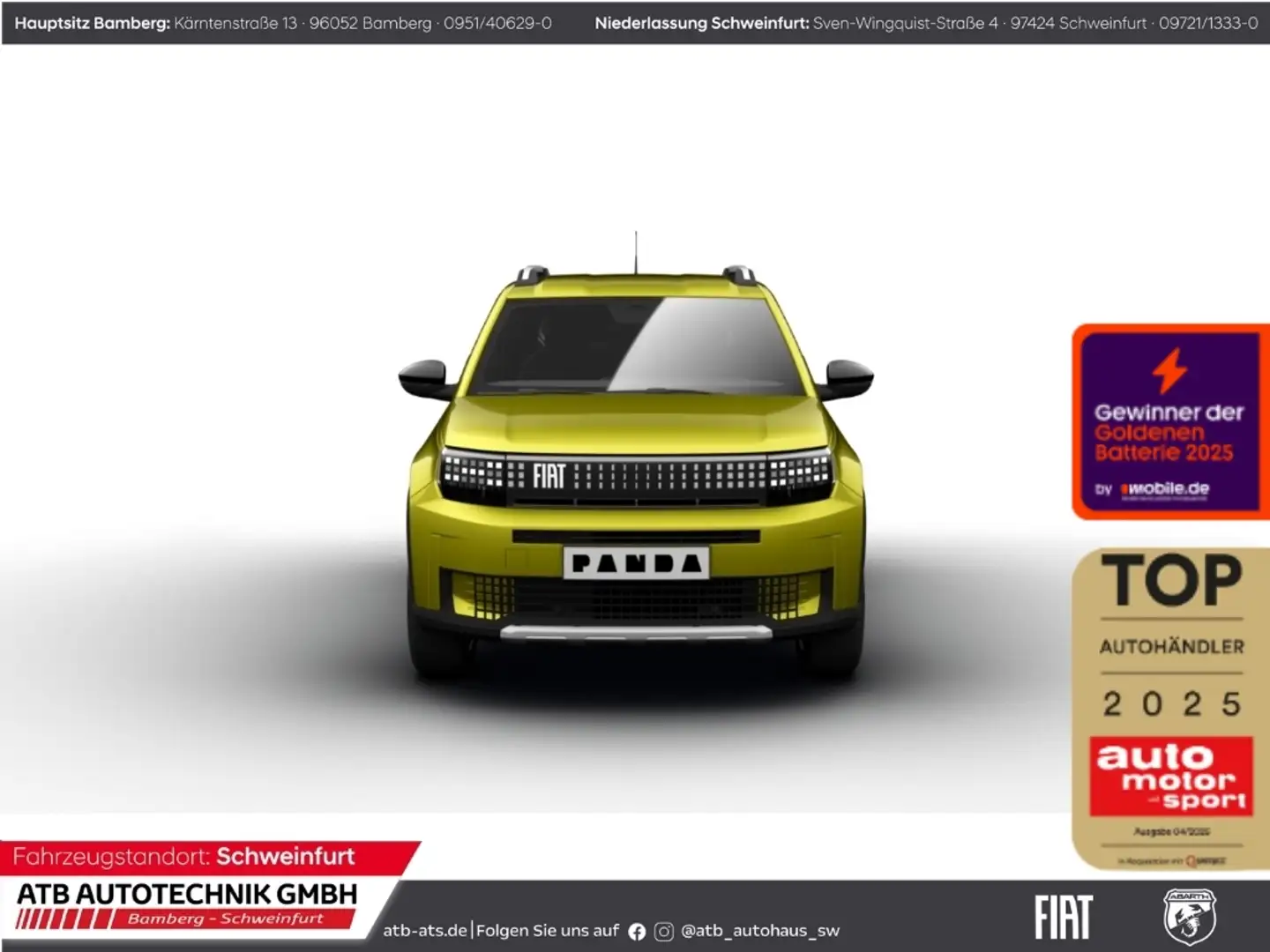 Fiat Grande Panda La Prima Hybrid 1.2 eDCT 101 PS Navi Apple CarPlay Geel - 1