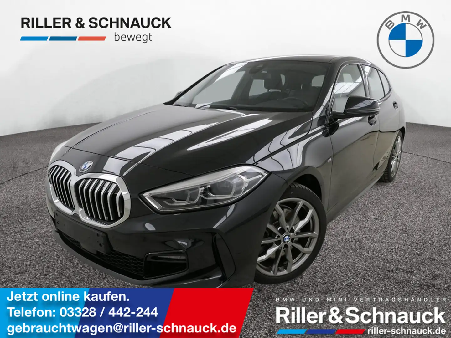 BMW 120 i M Sport LED+NAVI+KAM+SHZG Schwarz - 1