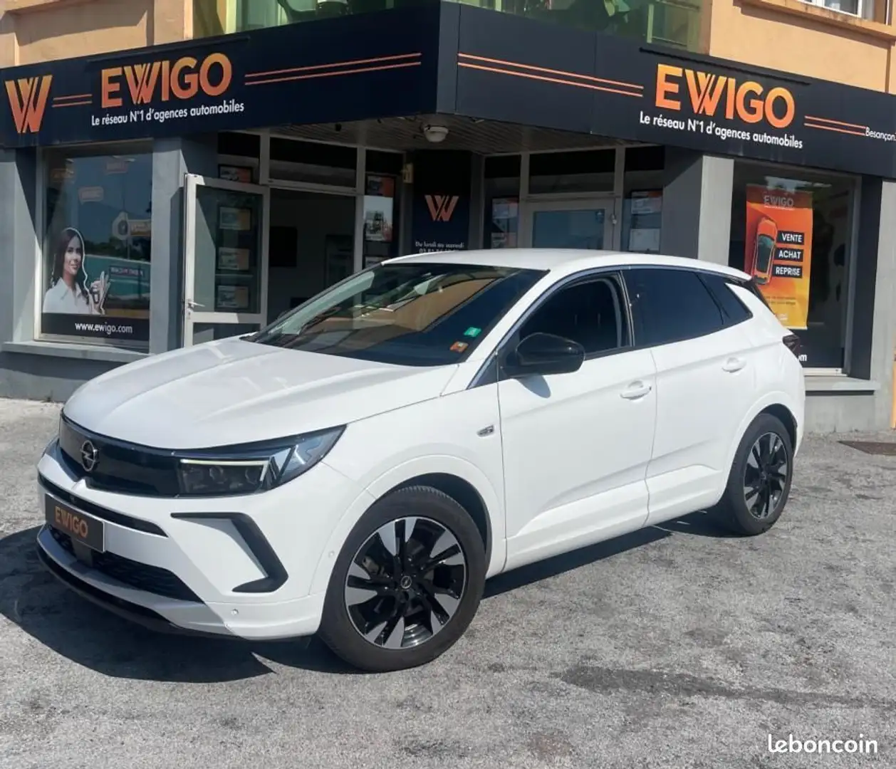 Opel Grandland X 1.5 D 130 CH ELEGANCE EAT8 Blanc - 1