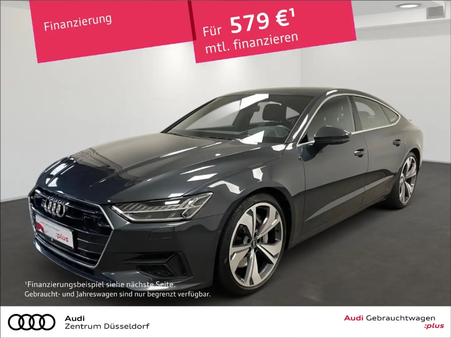 Audi A7 Sportback 55 TFSI quattro LEDER B&O HUD AHK Gris - 1