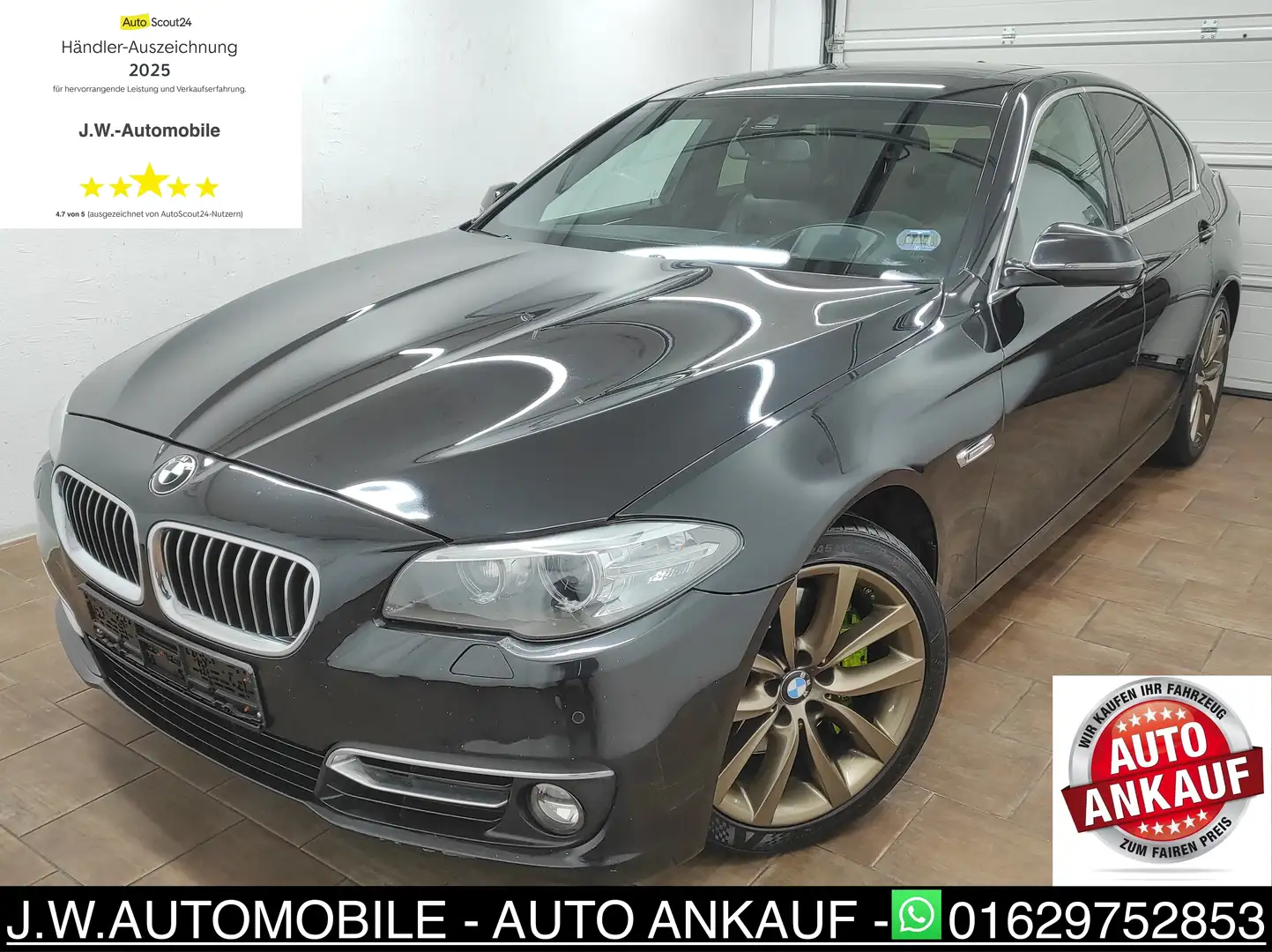 BMW 530 d AUTOMATIK NAVIGATION 8xALU LED LEDER TEMP KAMERA Černá - 2