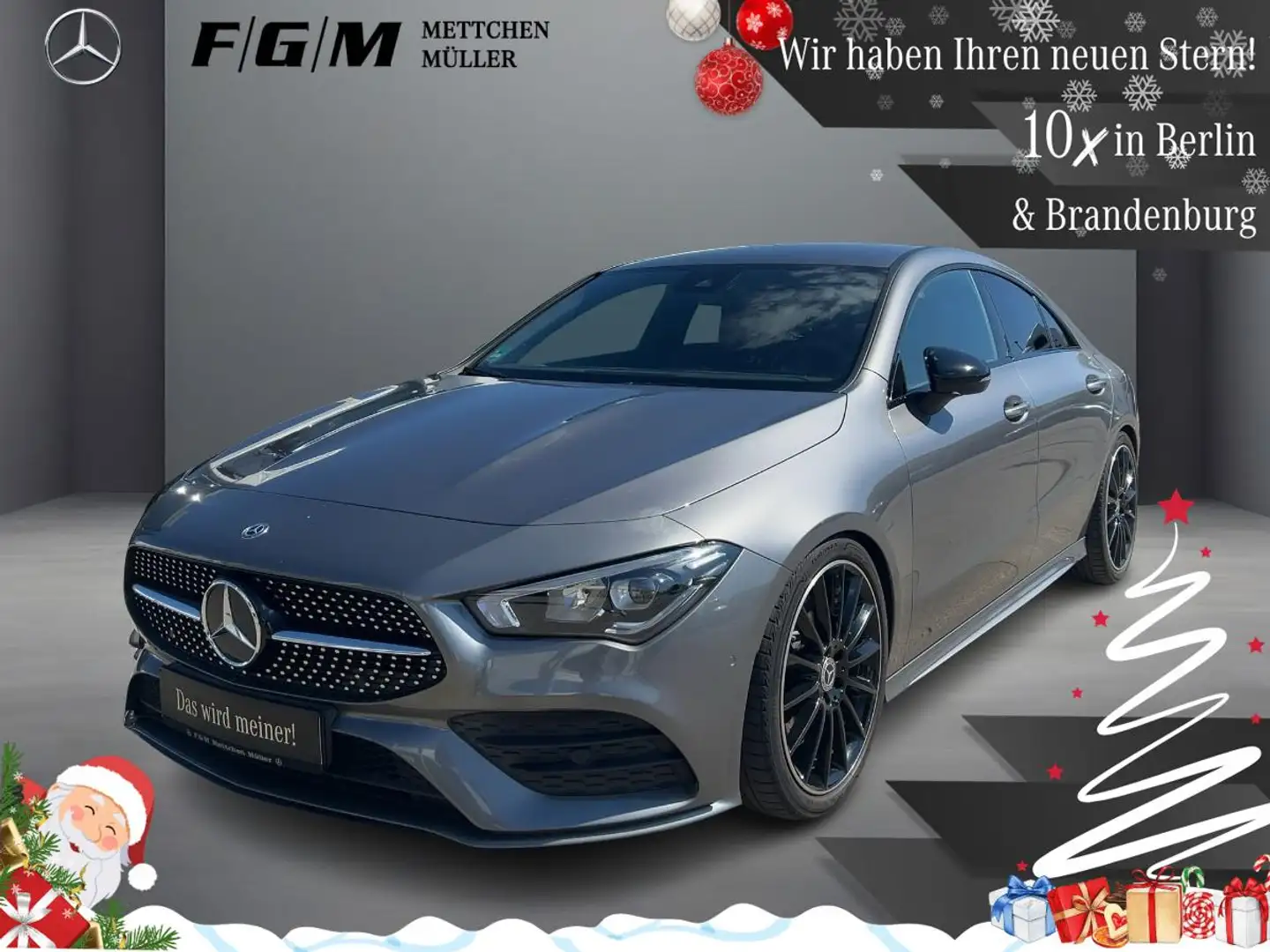 Mercedes-Benz CLA 250 AMG Line Night|Sitzhz|Kam|Keyless|LED Gris - 1