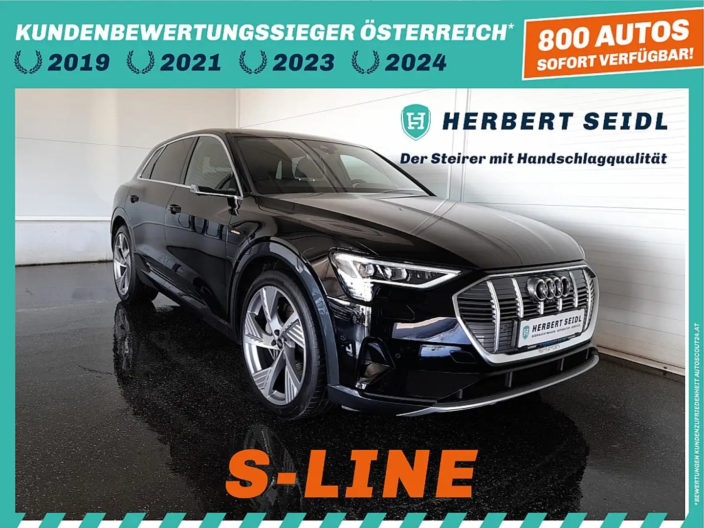 Audi e-tron 55 quattro S-LINE *NP: € 100.715,- / 22 ZOLL / ... Negru - 1