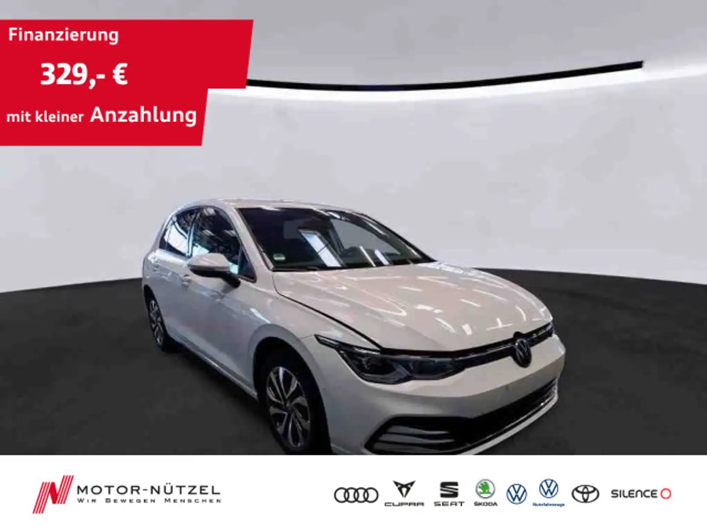 Volkswagen Golf VIII 1.5 TSI ACTIVE 5JG+LEDplus+STDHZG+HuD Weiß - 1