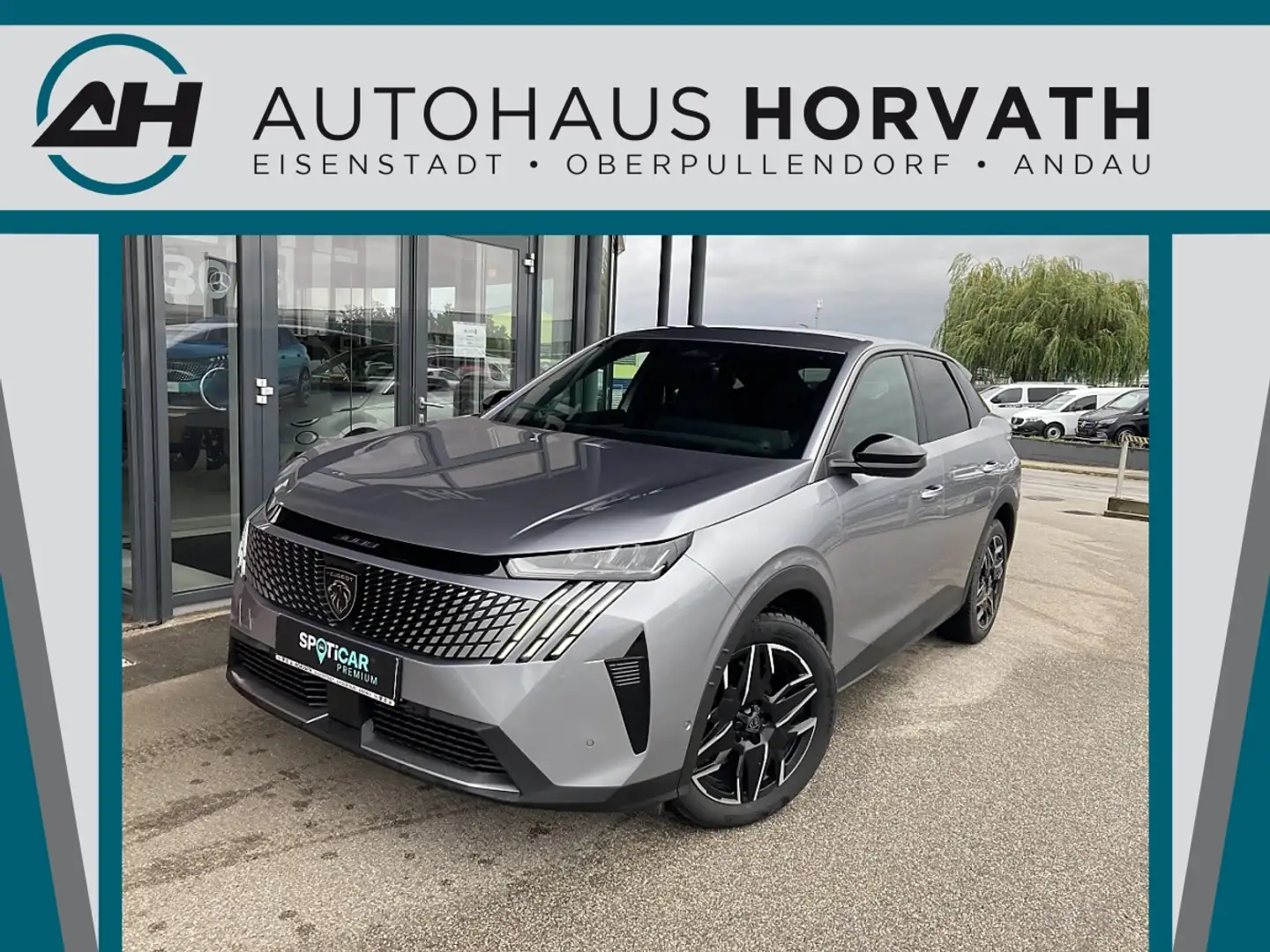 Peugeot 3008 Hybrid 145 E-DCS6 Allure Aut.!NAVI,360°KAMERA,L... Grau - 1