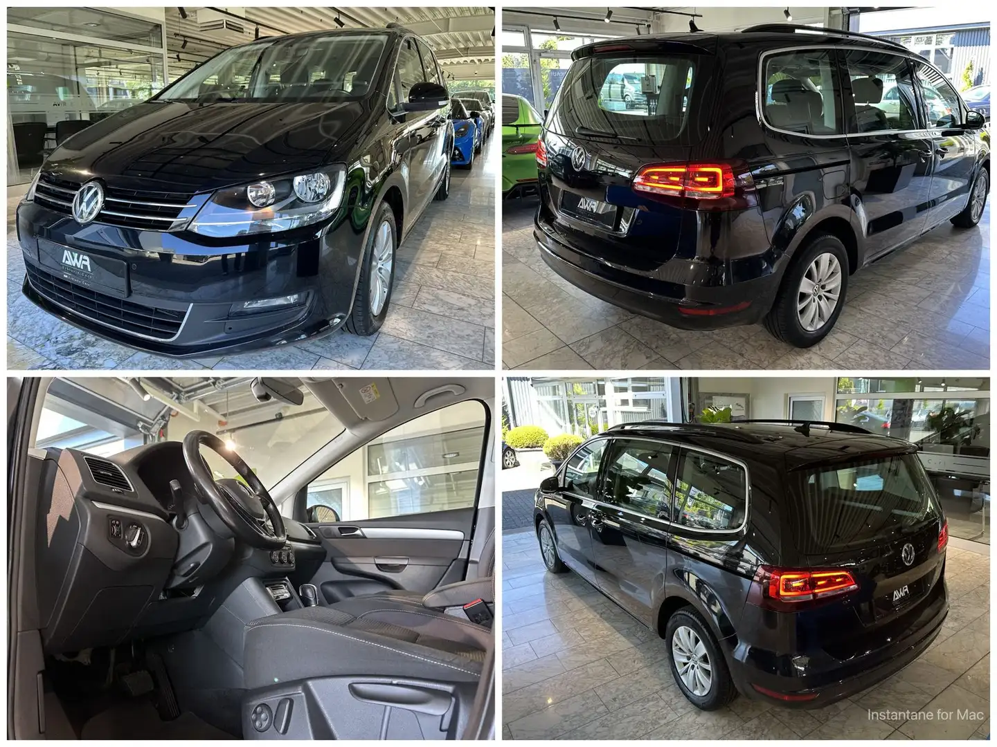 Volkswagen Sharan Comfortline DSG*NAVI*7-SITZER*ACC*8xALU* Negro - 1