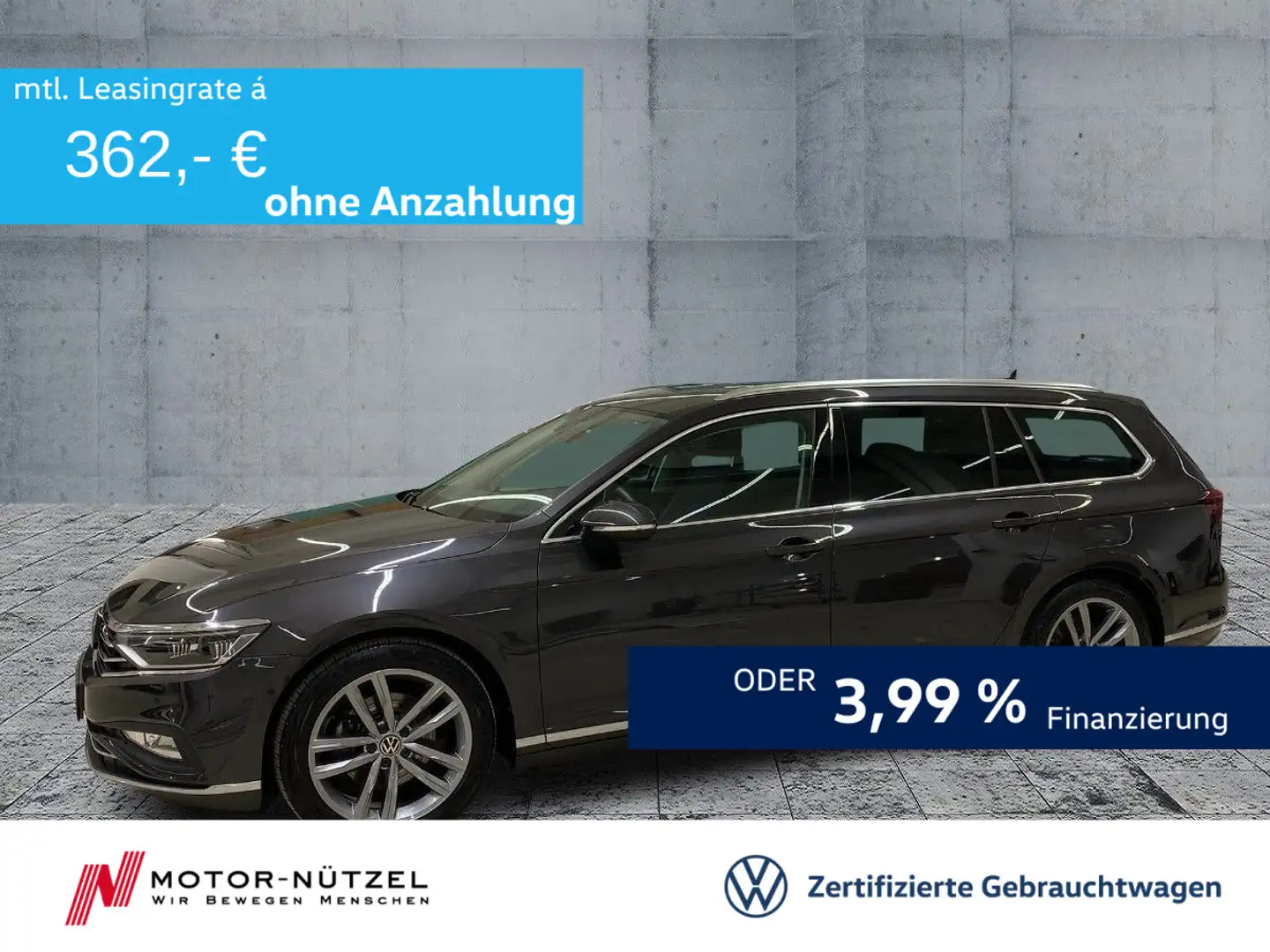 Volkswagen Passat Variant 2.0 TDI 4M R-LINE 5JG+IQ+NAVI+AHK Grau - 1