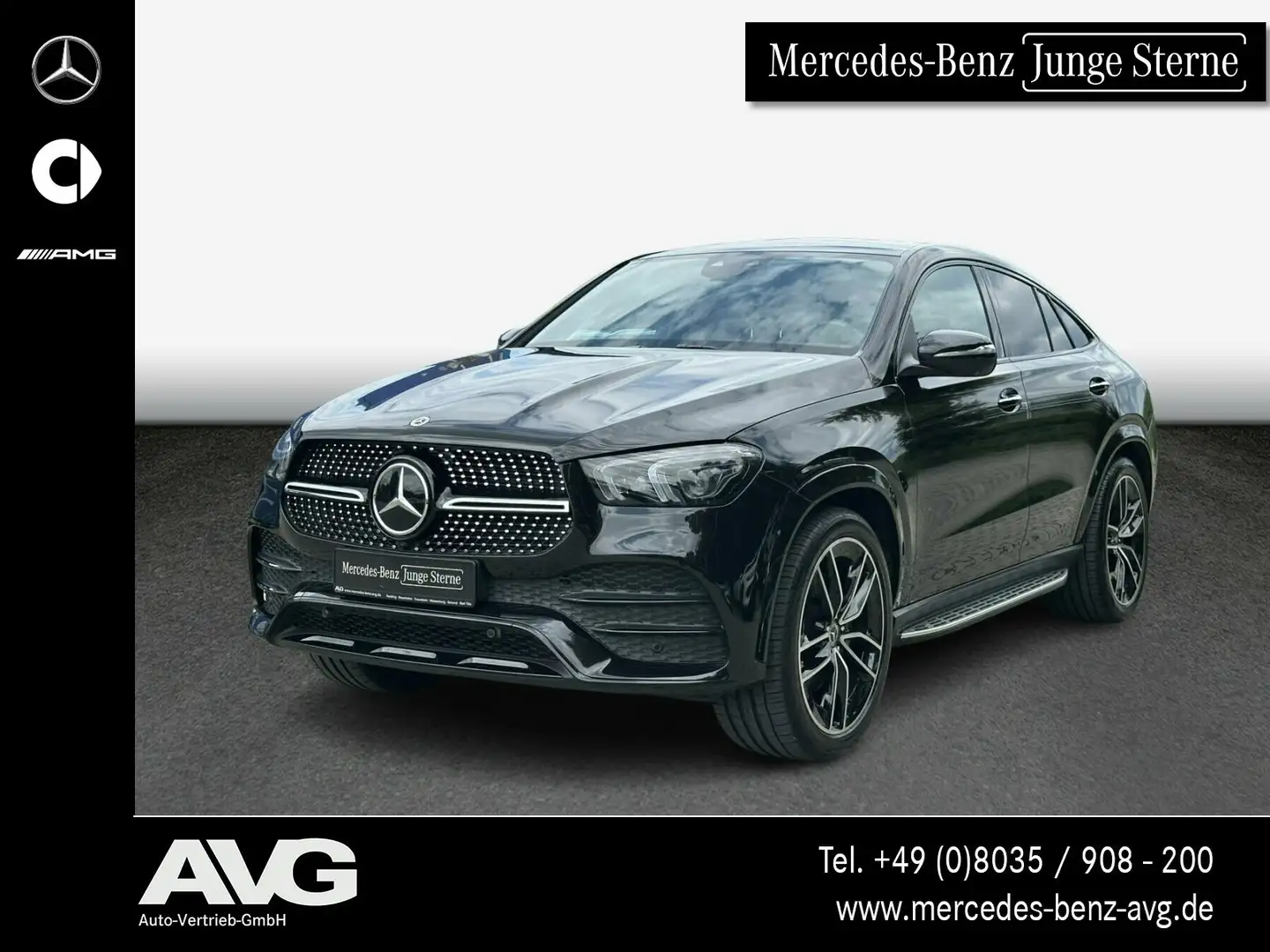 Mercedes-Benz GLE 400 GLE 400 d 4M Coupé AMG Pano 360° Burmester 9G Noir - 1