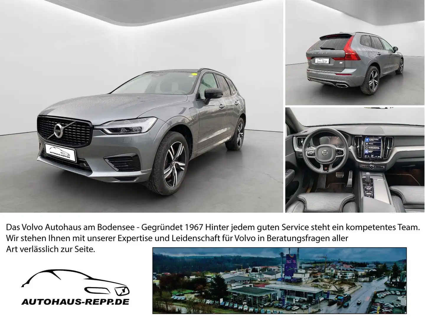 Volvo XC60 T8 AWD Plug-in Hybrid R-Design Grau - 1