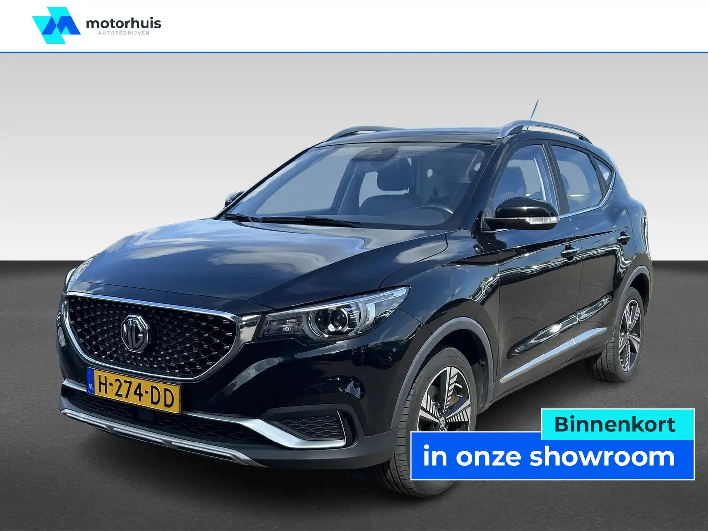 MG ZS Ev 45KWH ELECTRIC 143PK LUXURY NAVI LEDER PANODAK Zwart - 1