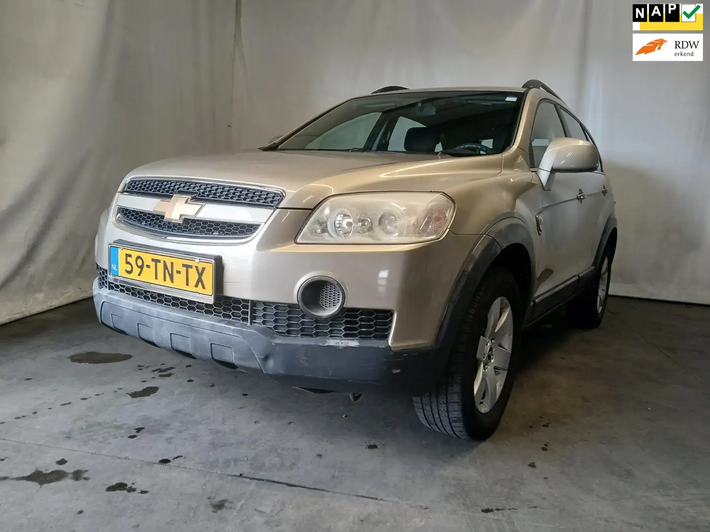 Chevrolet Captiva 2.4i Style 2WD - Airco - Motormanagement Brandt Beige - 1