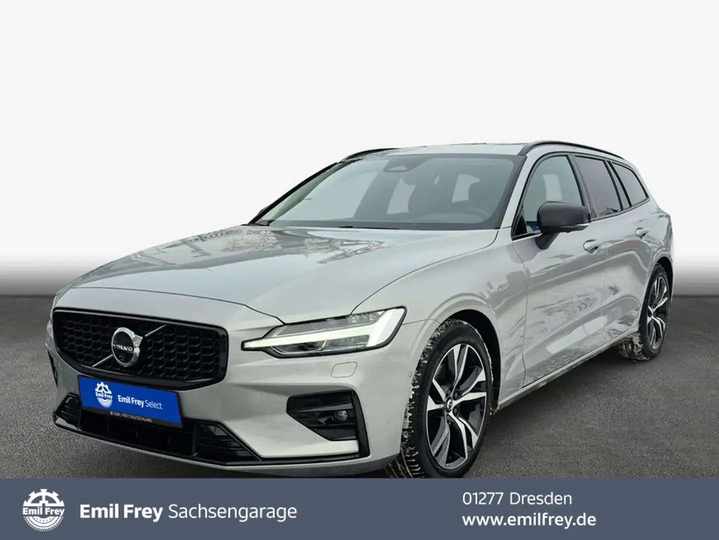 Volvo V60 B4 B DKG Plus Dark HUD*360°View Silber - 1