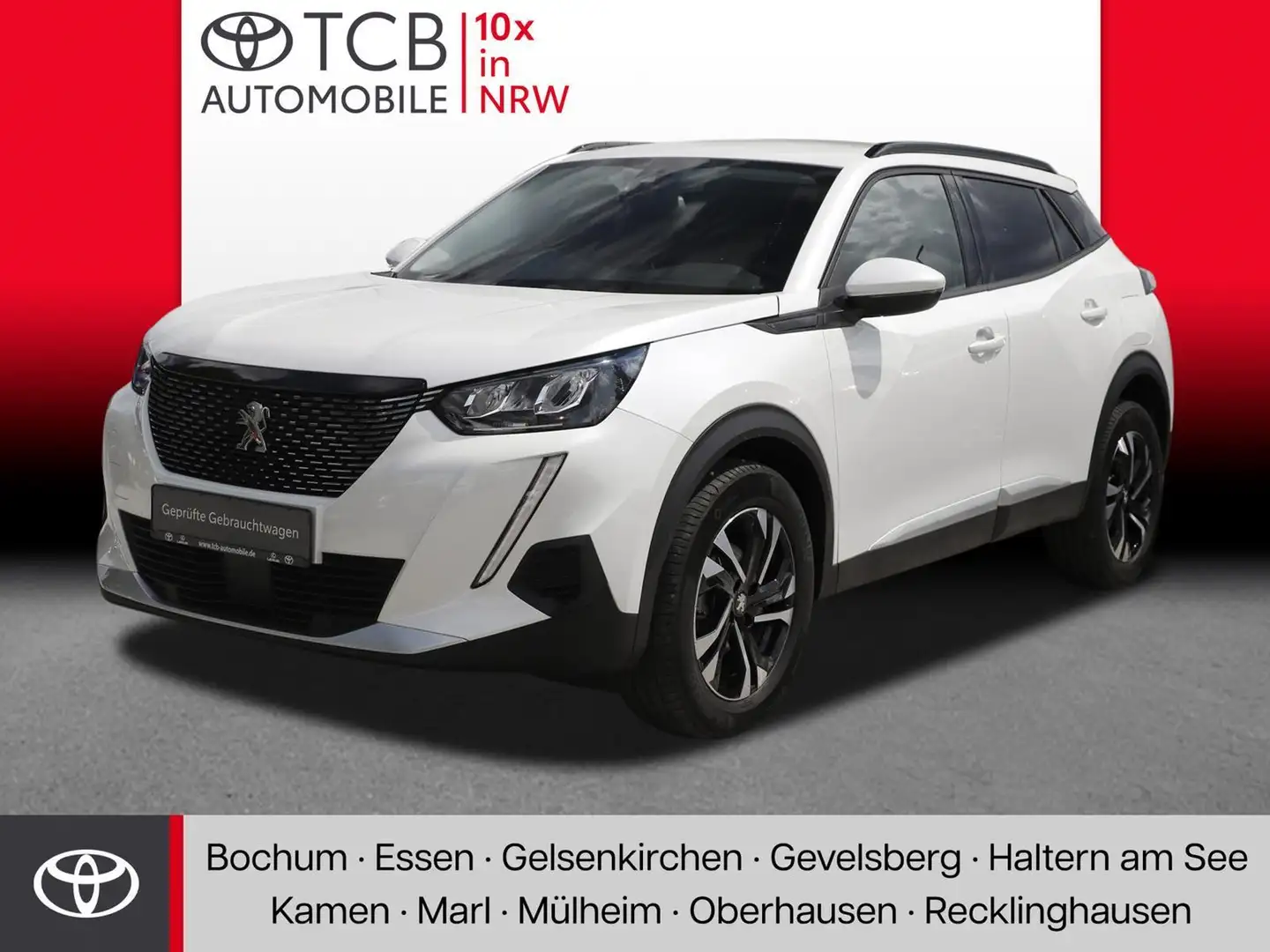 Peugeot 2008 1.2 PureTech 100 Allure PDC KLIMA LM-Felgen Blanc - 1