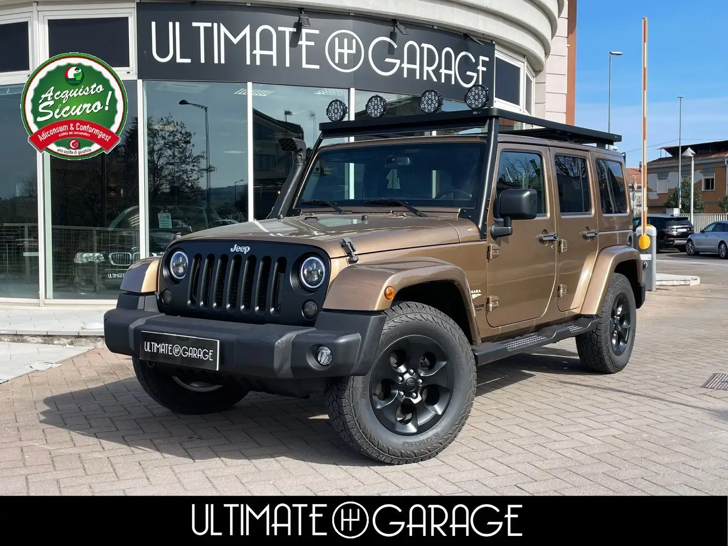 Jeep Wrangler Unlimited 2.8 crd Sahara auto E5+ Arany - 1