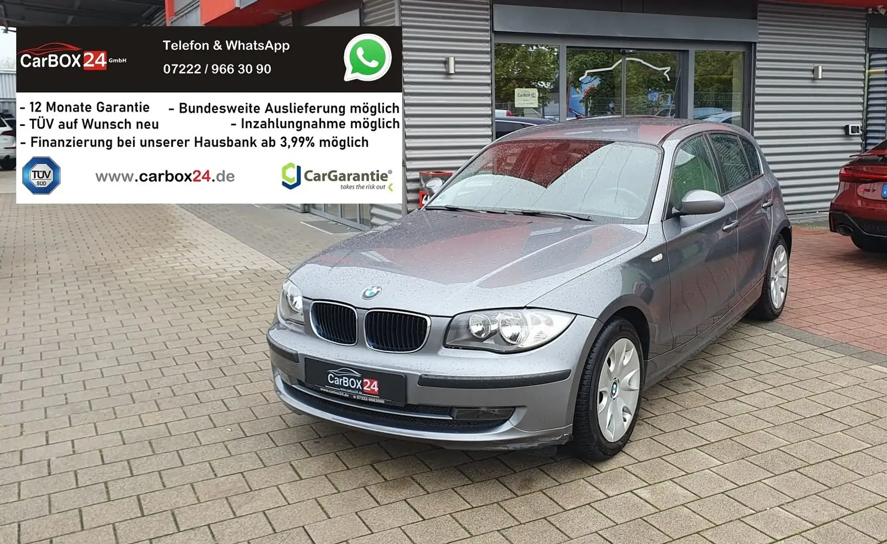 BMW 116 i, Klima, TÜV+Service NEU Grau - 1