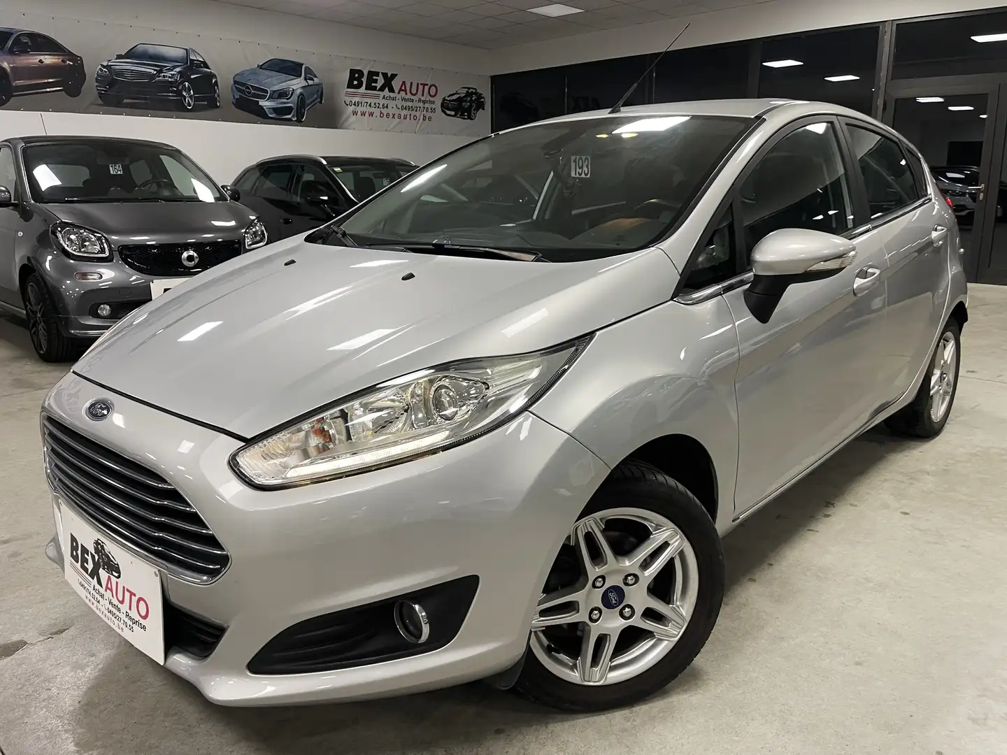 Ford Fiesta 1.0i Trend*1ERPOP*95000KM*GARANTIE12MOIS*CLIM* Gris - 2