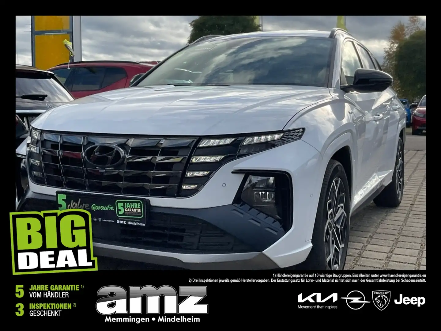 Hyundai TUCSON 1.6 T-GDI N Line ACC+LED+Navi+SHZ+360+LM Blanco - 1