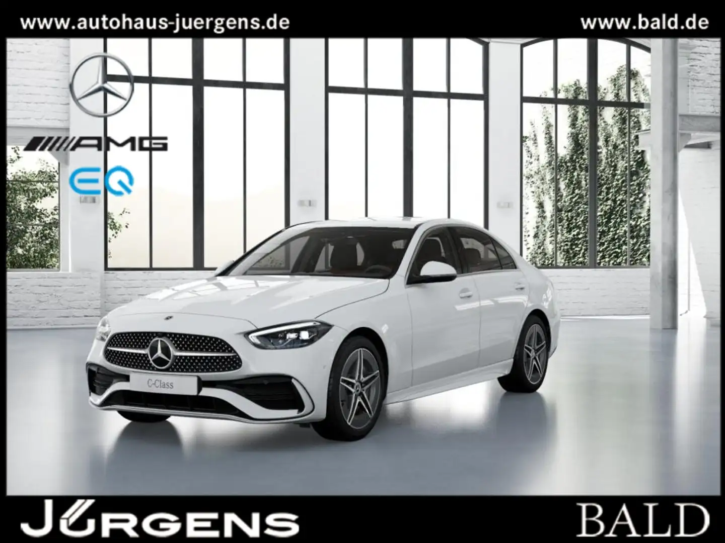 Mercedes-Benz C 180 AMG-Sport/LED/Cam/Leder/Ambiente/SHZ/18' Weiß - 1