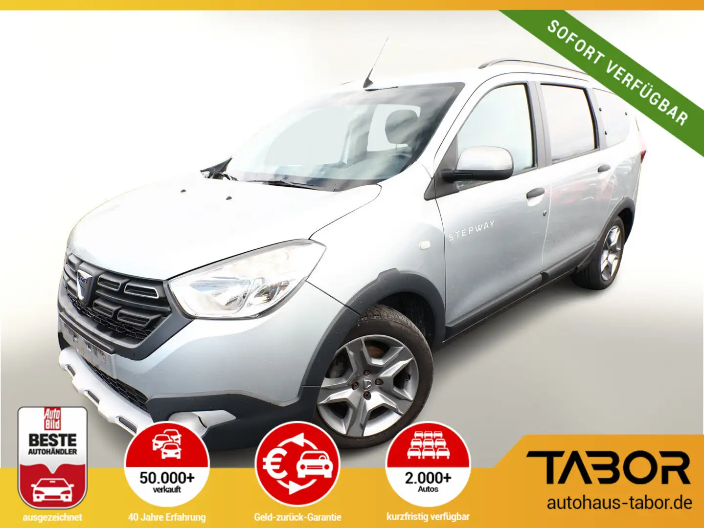 Dacia Lodgy Stepway 1.5 dCi 115 7S Nav PDC Kam SHZ Grau - 1
