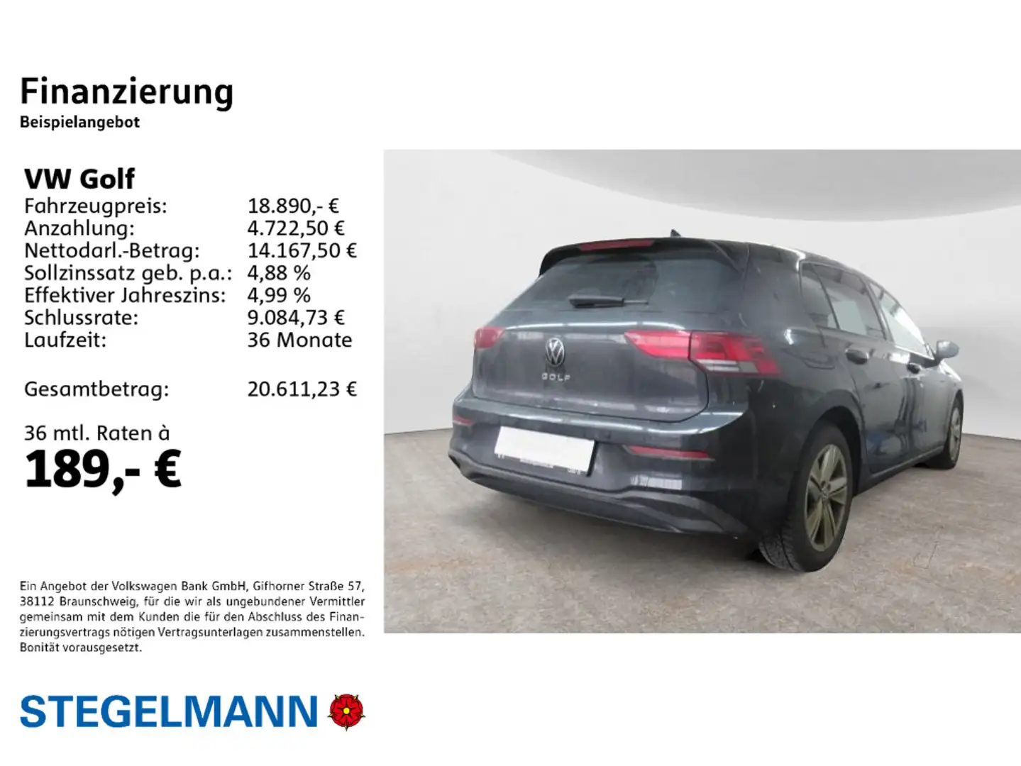 Volkswagen Golf VIII 2.0 TDI DSG Life *Navi*LED*Sitzheizung Zwart - 2
