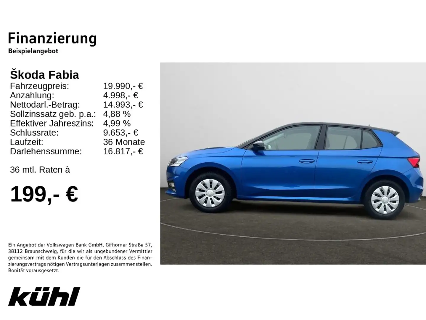 Skoda Fabia 1.0 TSI Selection Bleu - 2