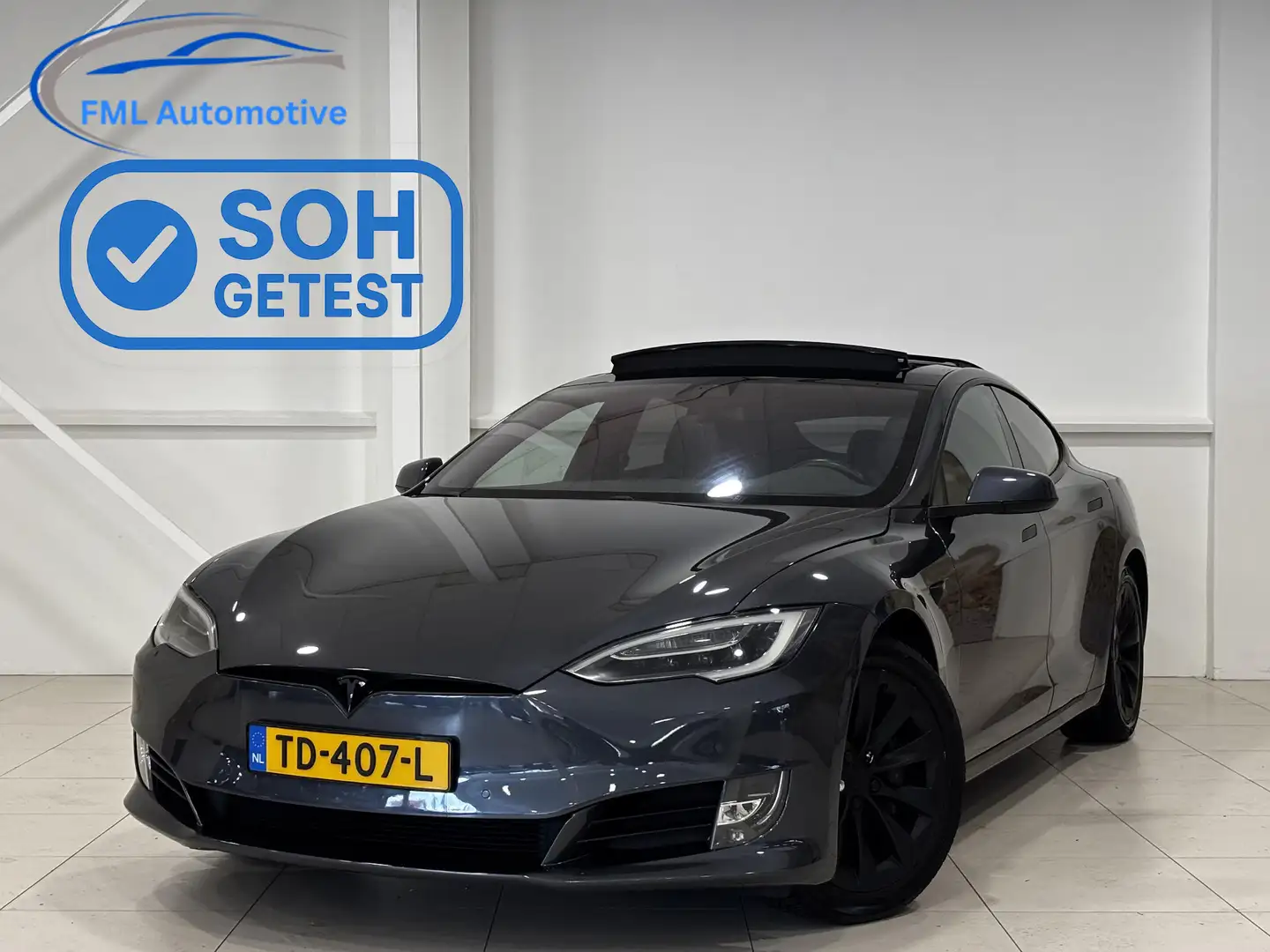 Tesla Model S 75D Base 90% SOH | Enhanced Autopilot | Panorama d Gris - 1