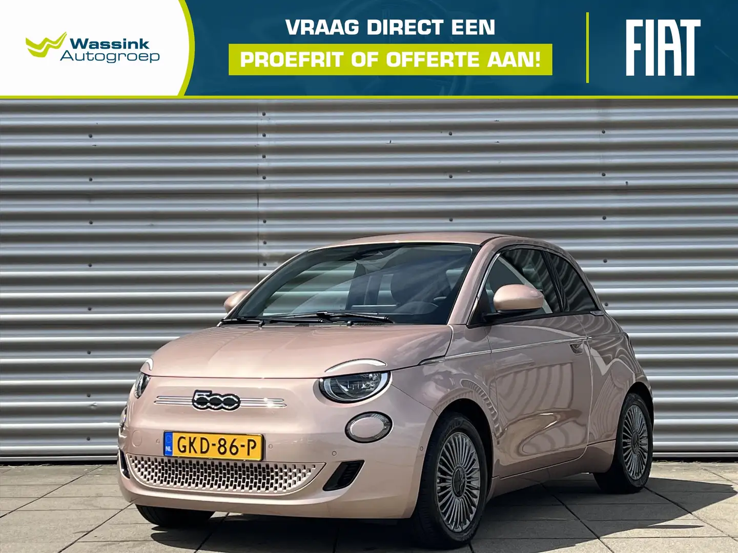 Fiat 500e 42kWh 118pk Automaat La Prima | Leder | Navigatie Rood - 1