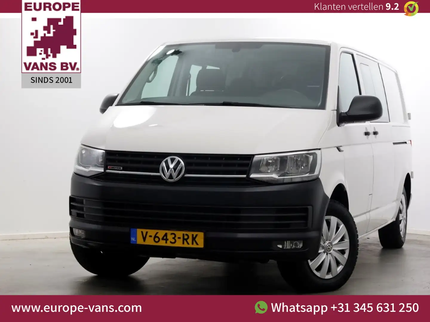 Volkswagen T6 Transporter 2.0 TDI 150pk E6 DSG-Automaat Lang D.C. 4Motion 4x Wit - 1
