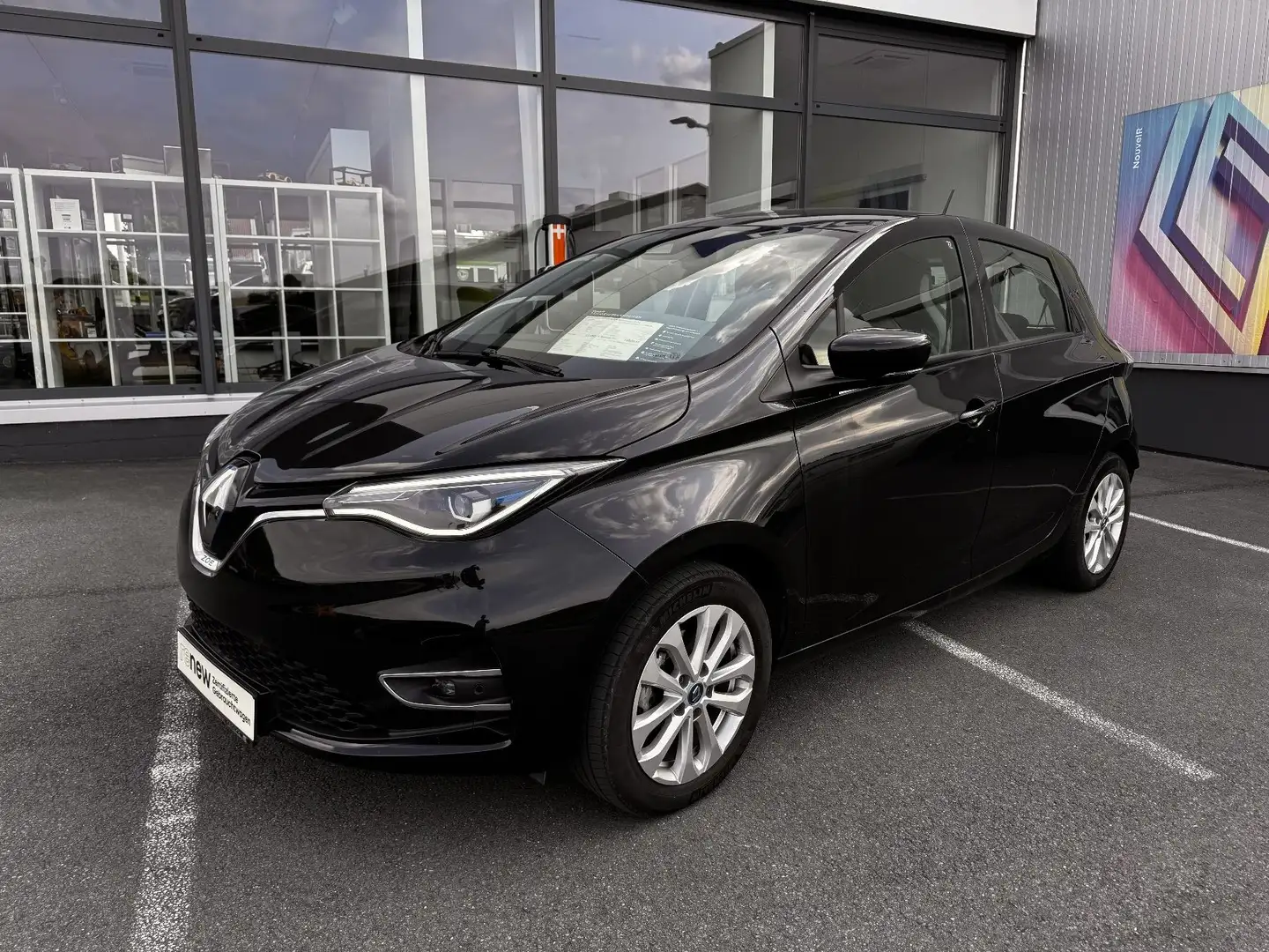Renault ZOE EXPERIENCE R110 ZE 50 MIETE+RFK+PDC Negro - 2