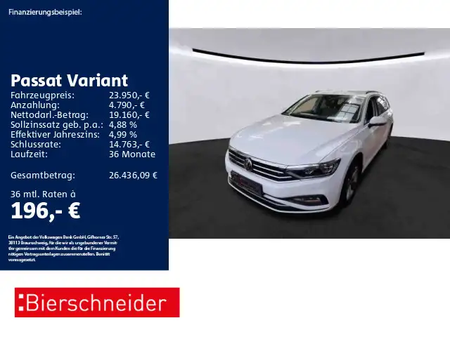 Volkswagen Passat Variant 2.0 TDI DSG Business AHK STAND MA