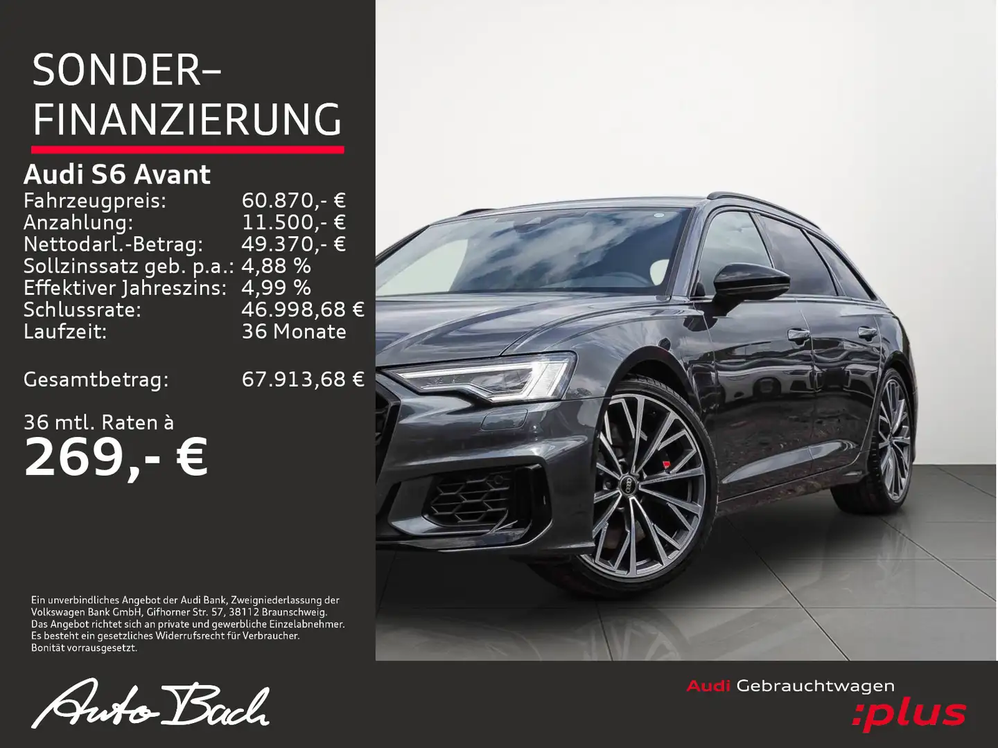 Audi S6 3.0TDI qu tiptronic AHK ACC B&O Navi LE Grau - 2