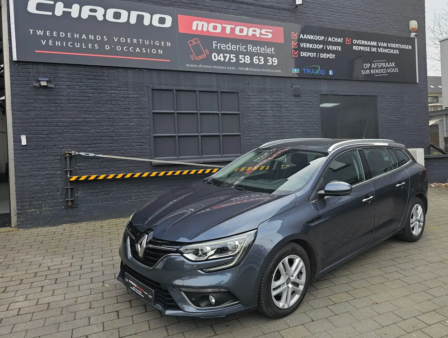 Renault Megane Mégane 1,5 Dci Gps Euro 6 Garantie & Car-Pass Grijs - 1