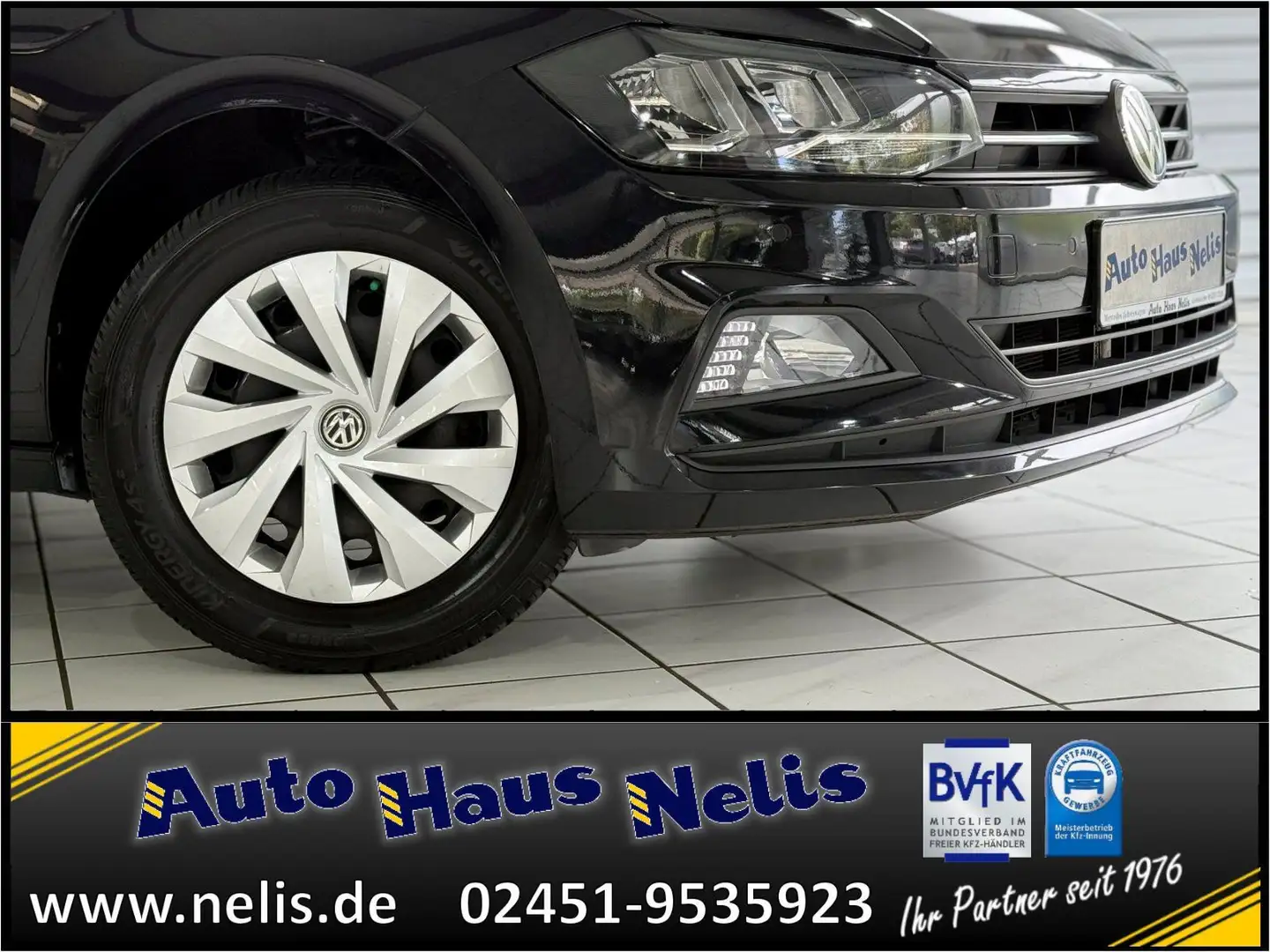 Volkswagen Polo VI 1,0 DSG Comfortline Apple/Android BT Rad Zwart - 2