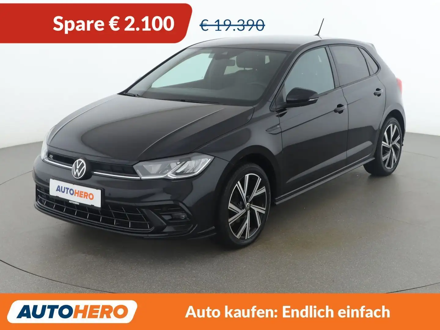 Volkswagen Polo 1.0 TSI R-Line Schwarz - 1