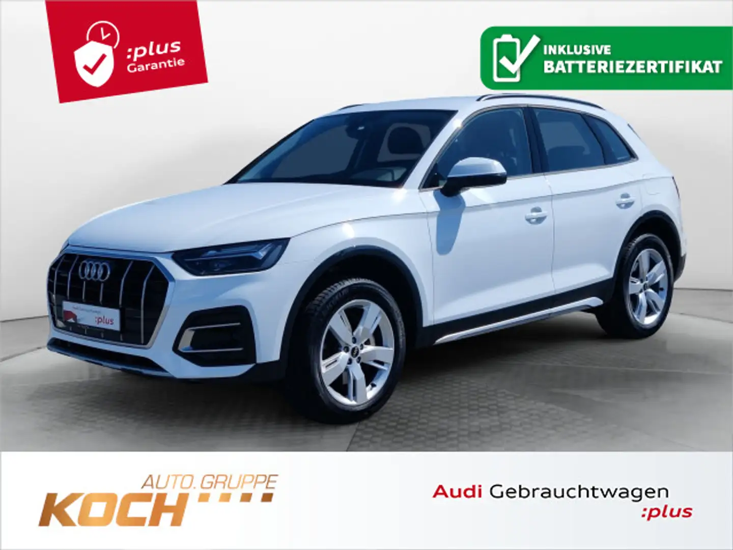 Audi Q5 50 TFSI e q. S-Tronic advanced, LED, AHK, ACC Blanc - 1